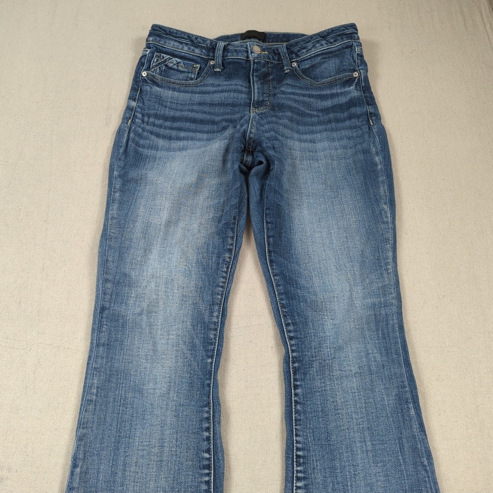 Buckle Black Jeans Womens 31 Blue Boot Cut Stretch Western Cowgirl - Picture 2 of 15